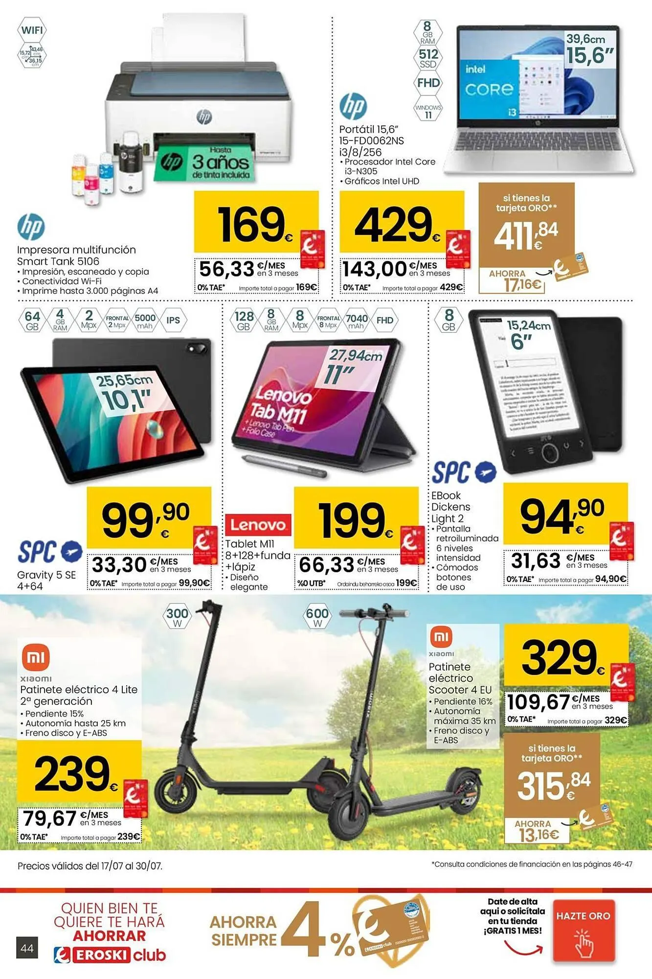 Catálogo de Folleto Eroski 17 de julio al 29 de julio 2025 - Página 44