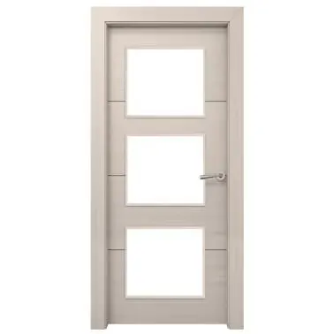 Puerta de Interior acristalada Nanna Blanco Decapé izquierda 72,5 cm