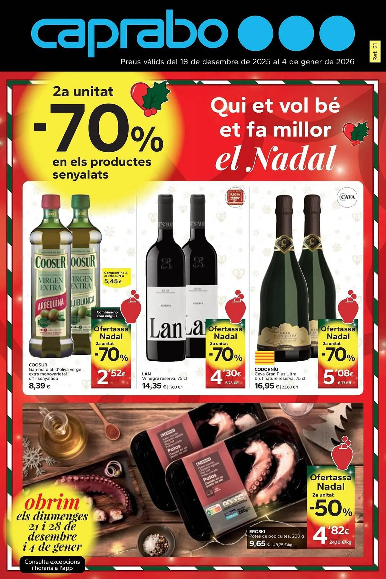 Catálogo de Catálogo Caprabo 18 de diciembre al 4 de enero 2026 - Página 1
