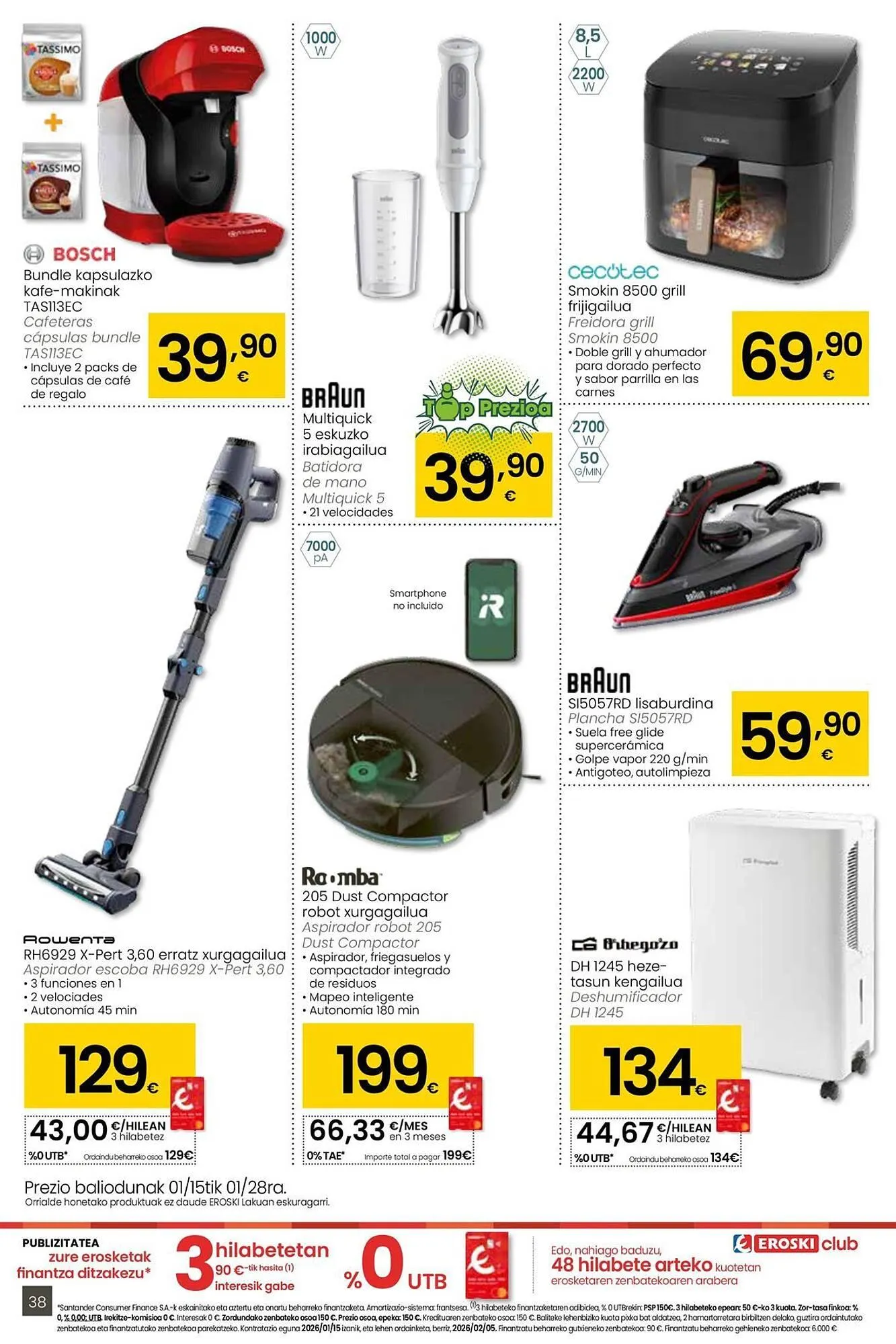 Catálogo de Folleto Eroski 15 de enero al 27 de enero 2026 - Página 38
