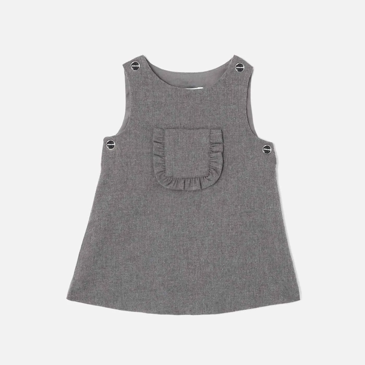 Vestido tipo pichi de franela para bebé niña