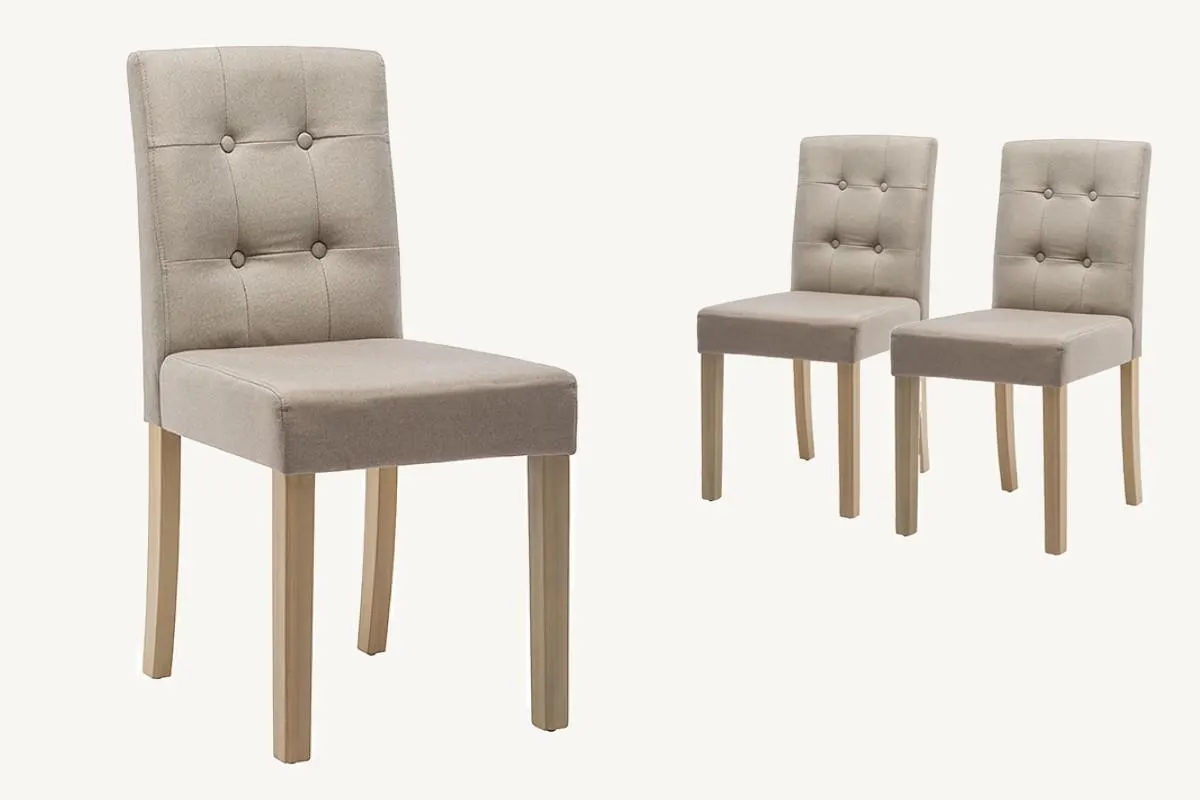 Pack 2 sillas salón SITRAN Beige