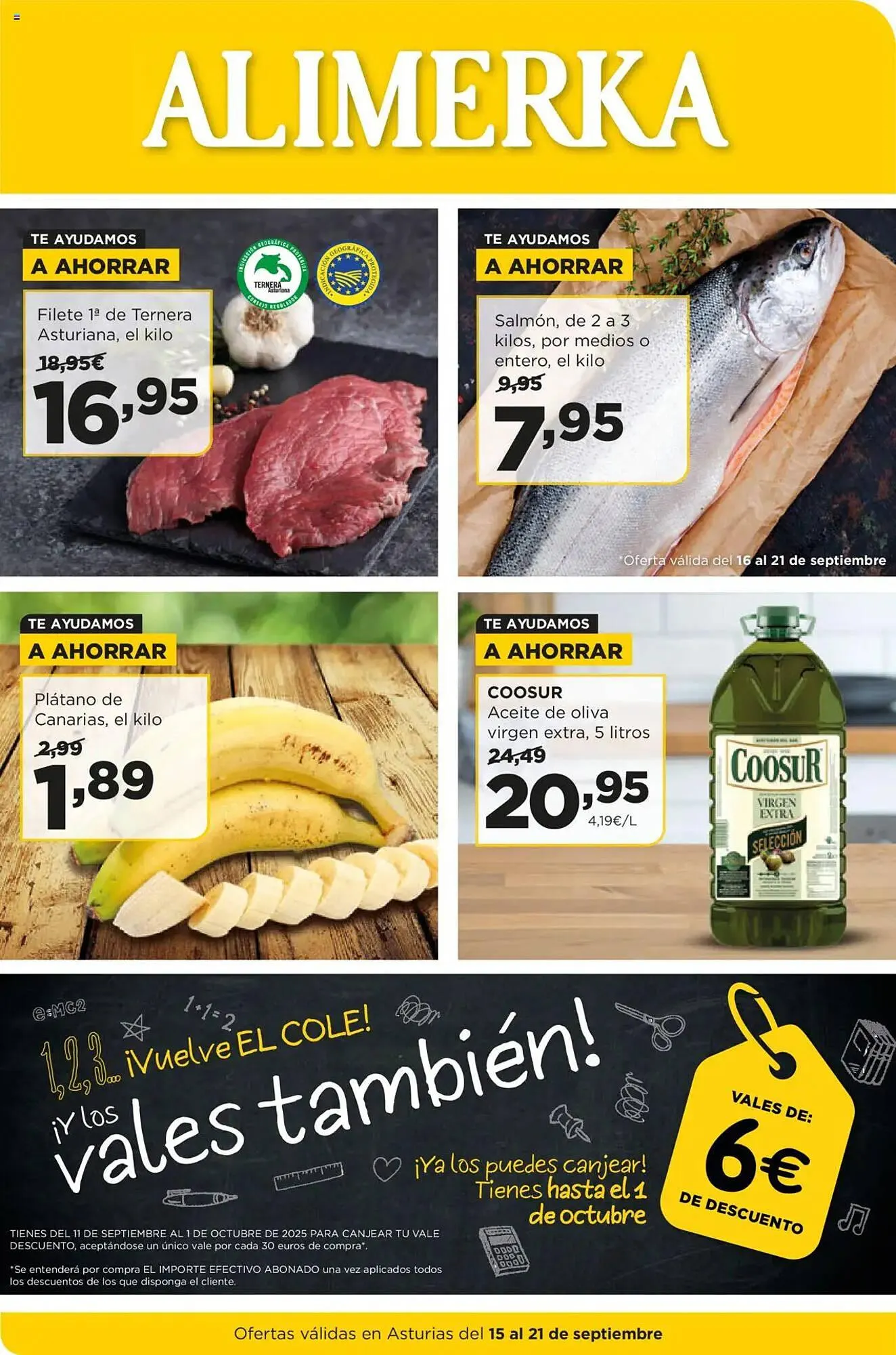 Catálogo de Folleto Alimerka 16 de septiembre al 21 de septiembre 2025 - Página 1