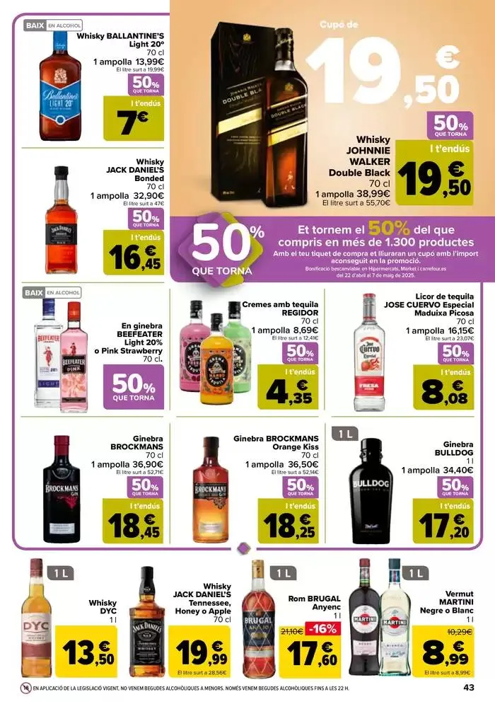 Catálogo de 50% QUE VUELVE + 3x2 10 de abril al 21 de abril 2025 - Página 43