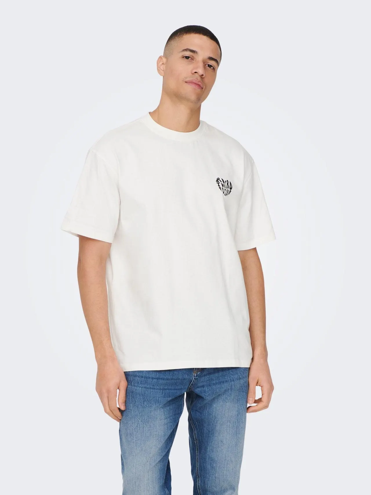 Camisetas Corte relaxed Cuello redondo