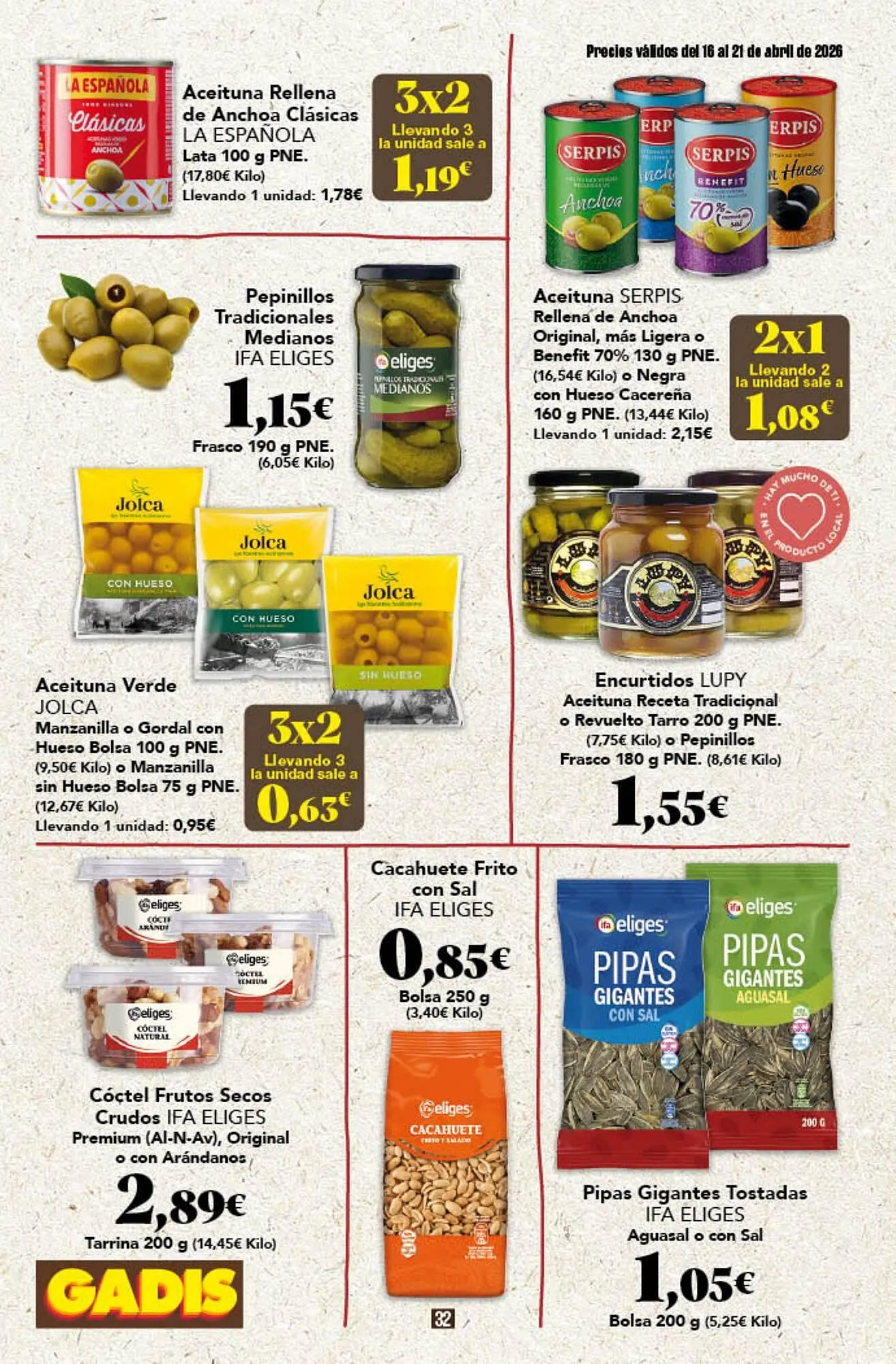 Catálogo de Folleto Gadis 16 de abril al 21 de abril 2026 - Página 32