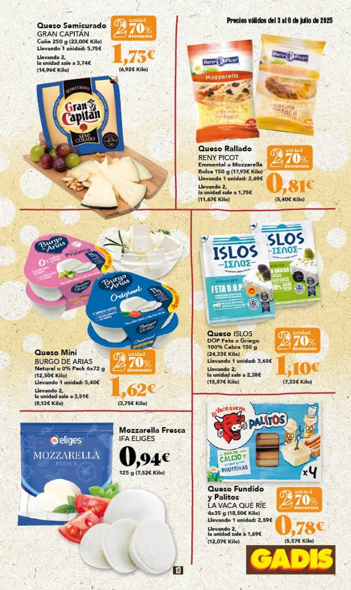 Catálogo de Folleto Gadis 3 de julio al 9 de julio 2025 - Página 13