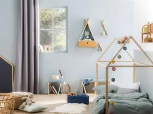 Flexo pinza infantil INSPIRE con orejas y base,casquillo grueso E27,azul,43cm