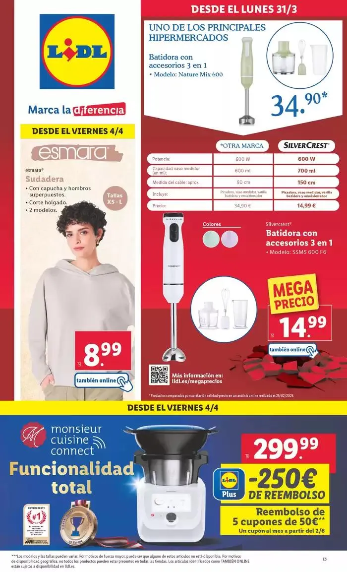 Catálogo de ¡Bazar Lidl! Ofertas válidas del 31/03 al 06/04 31 de marzo al 6 de abril 2025 - Página 1