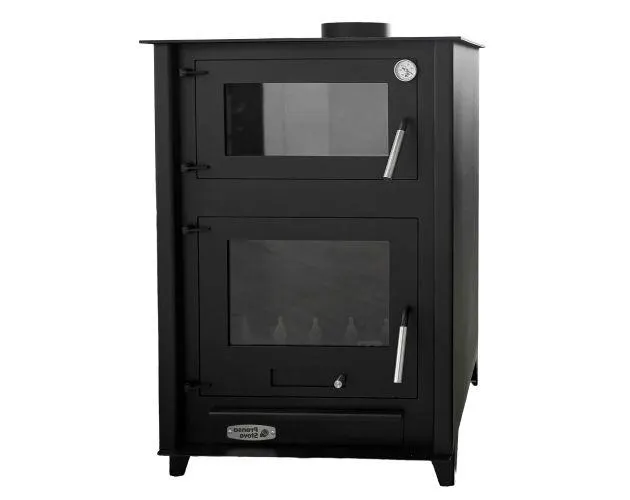 Estufa de leña con horno Etna 13kW Prensa Stove