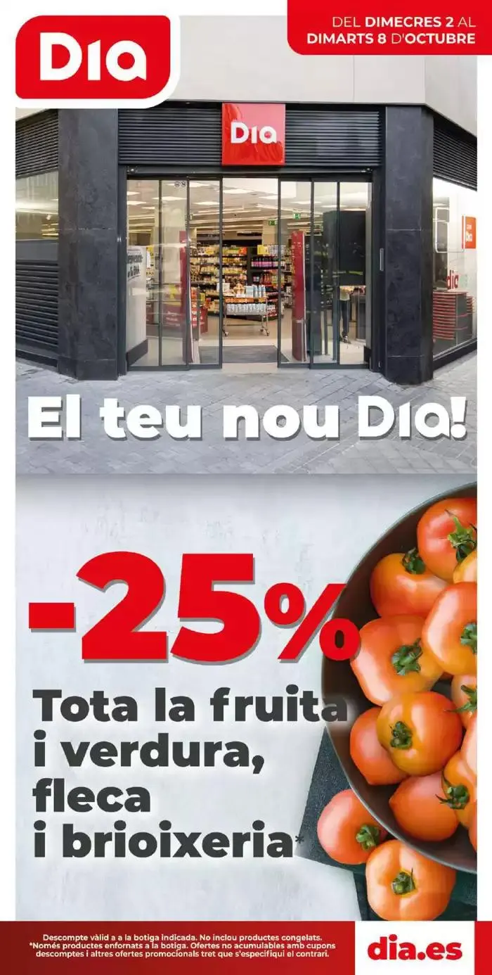 Catálogo de El teu nou Dia del 2 al 8 d'octubre 2 de octubre al 8 de octubre 2024 - Página 1