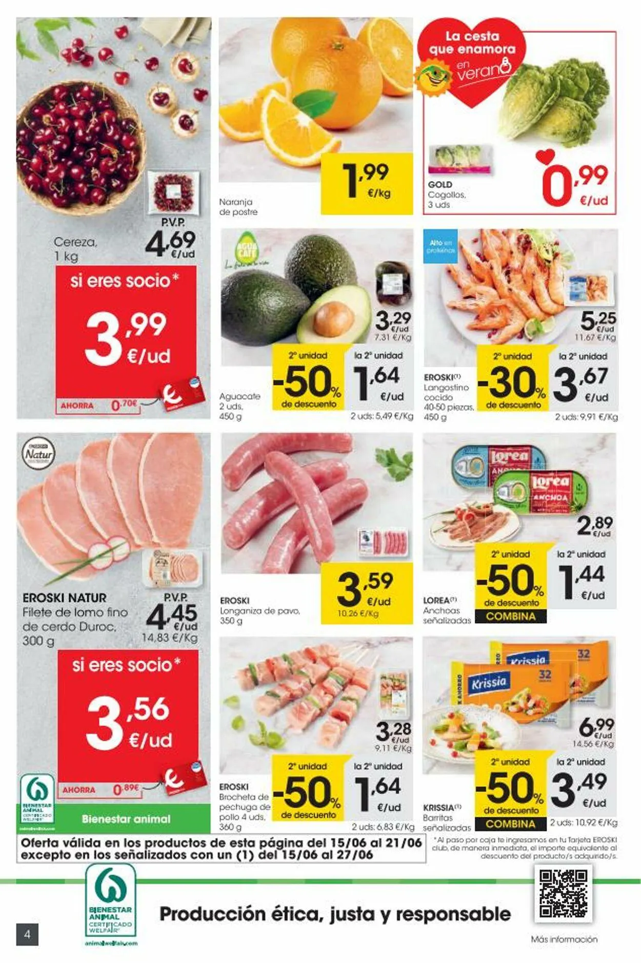 Catálogo de Eroski Oferta actual 28 de mayo al 11 de junio 2024 - Página 4