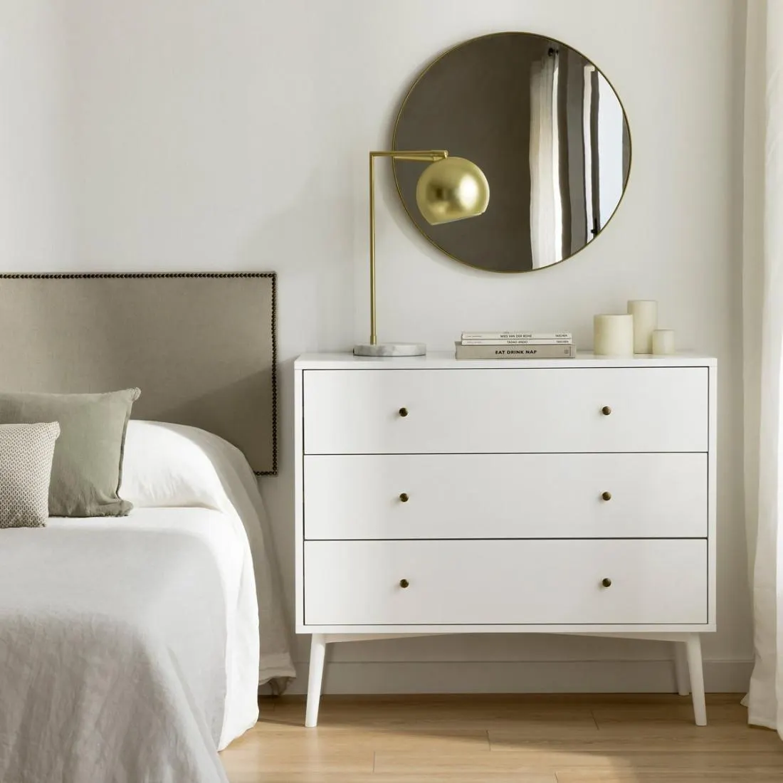 Cómoda blanca 3 cajones