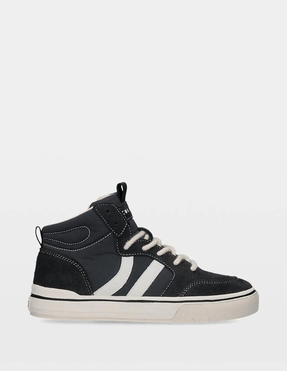 OLIE-HI BLACK LEATHER MUJER