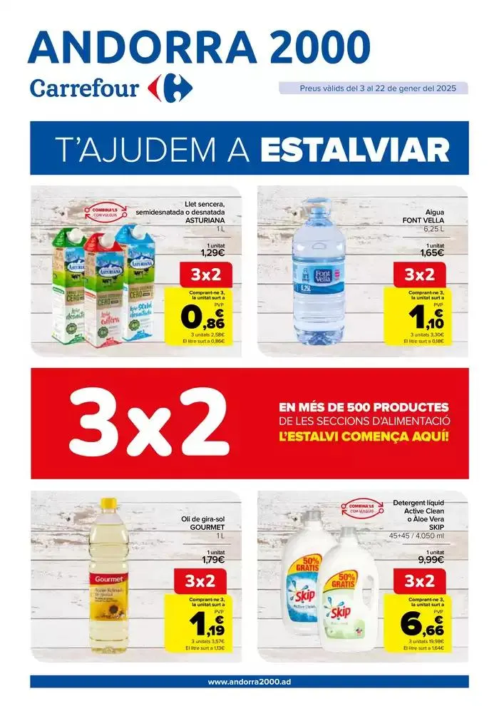 3x2 EN MÉS DE 500 PRODUCTES DE LES SECCIONS D’ALIMENTACIÓ - 1