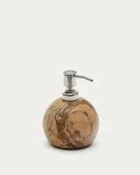 Portacepillos Macre de travertino beige