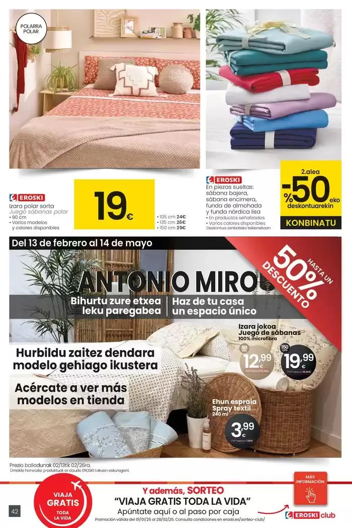 Catálogo de 2000 produktu baino gehiago, BETI PREZIO ONEAN HIPERMERKATUAK EROSKI 13 de febrero al 25 de febrero 2025 - Página 42