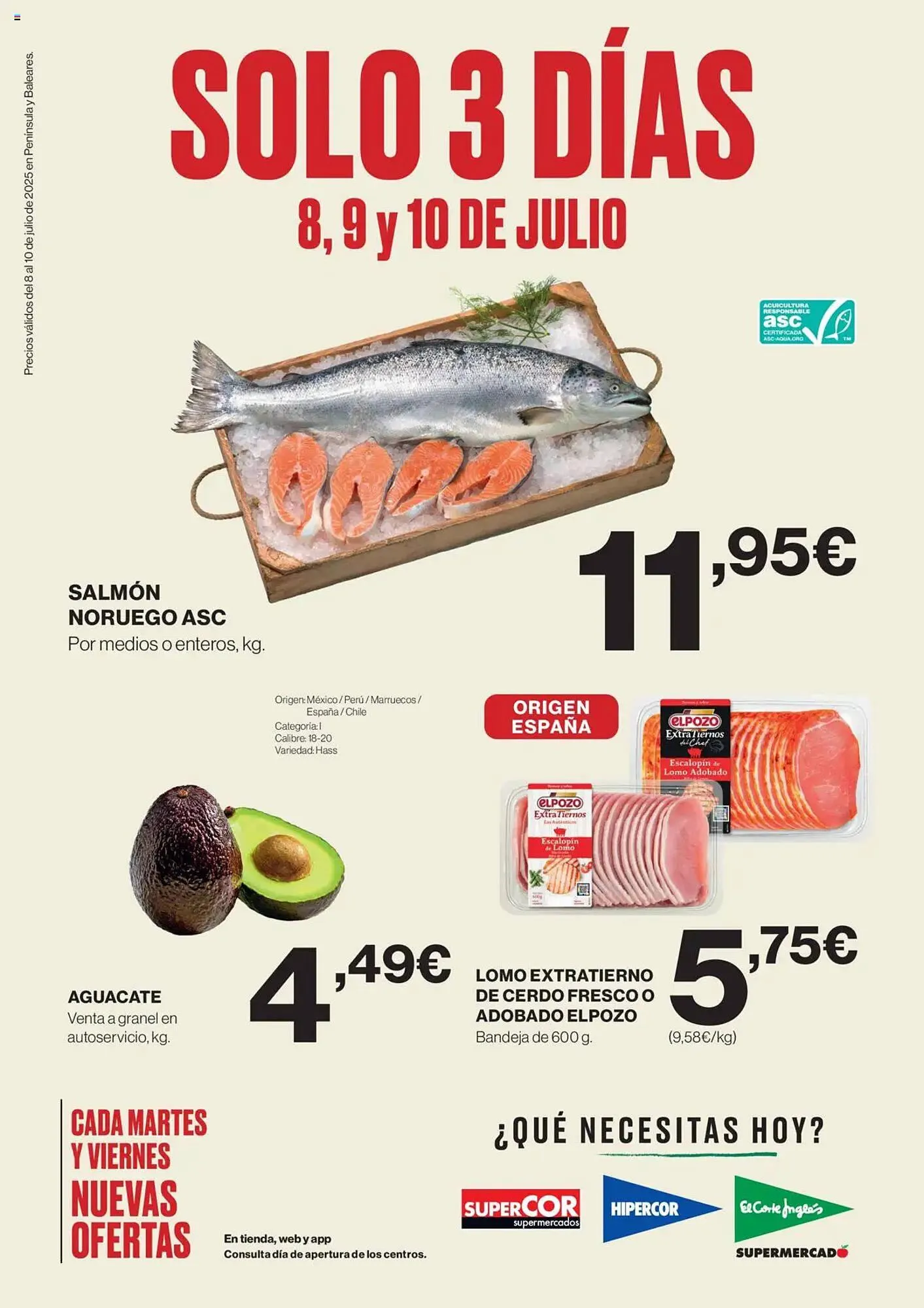 Catálogo de Folleto Hipercor 8 de julio al 10 de julio 2025 - Página 1