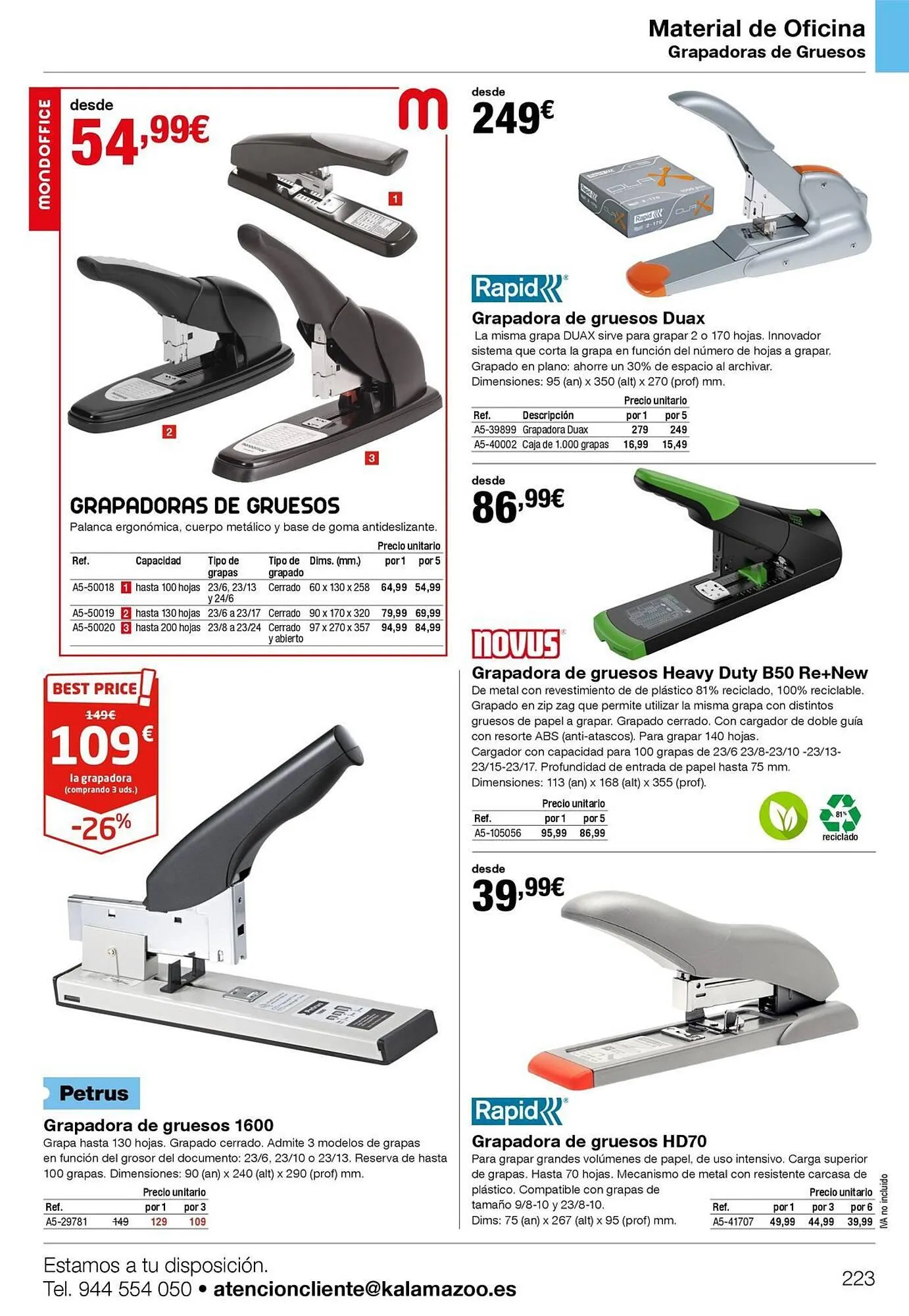Catálogo de Folleto Staples Kalamazoo 19 de enero al 31 de diciembre 2026 - Página 223