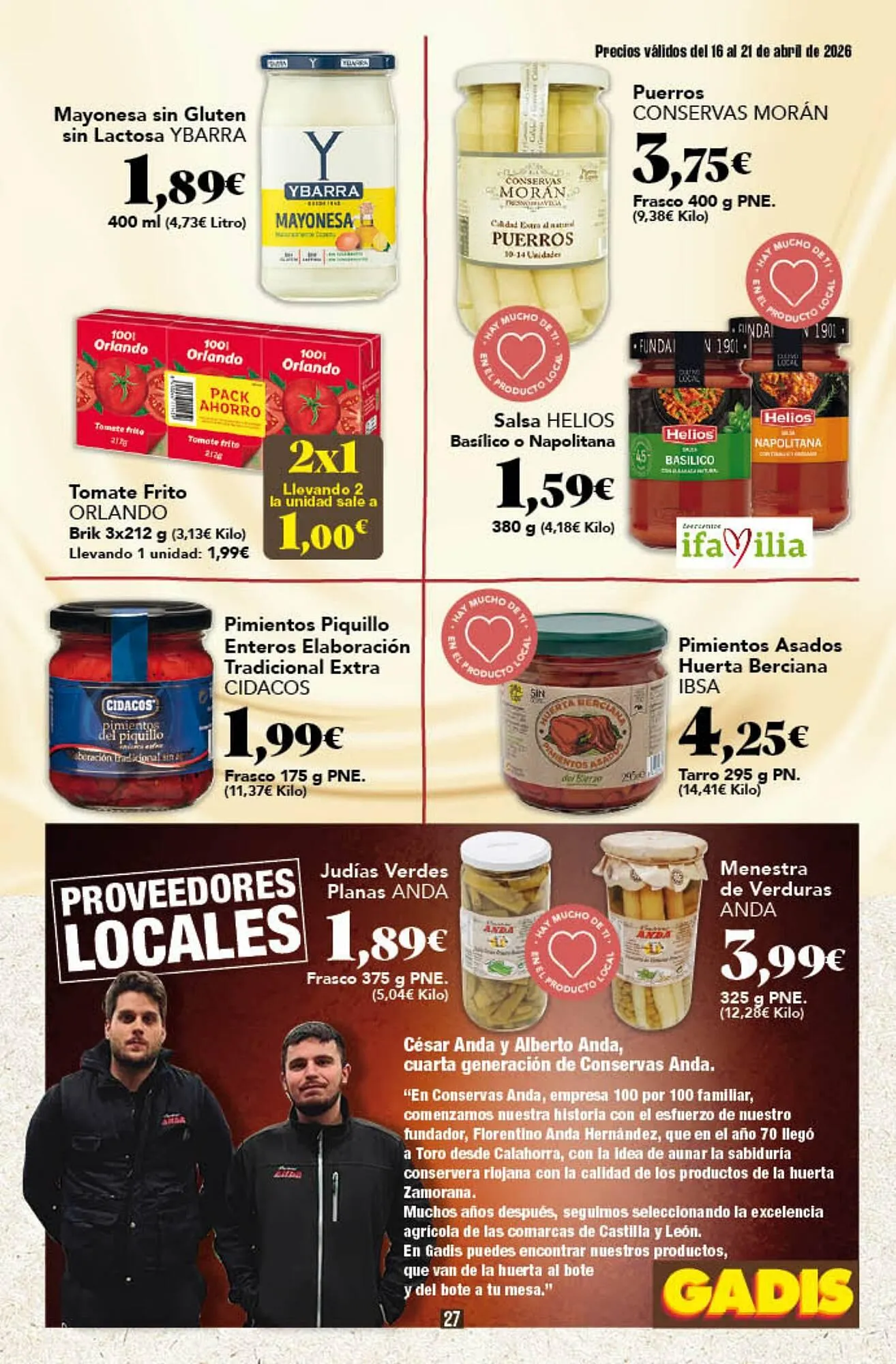 Catálogo de Folleto Gadis 16 de abril al 21 de abril 2026 - Página 27