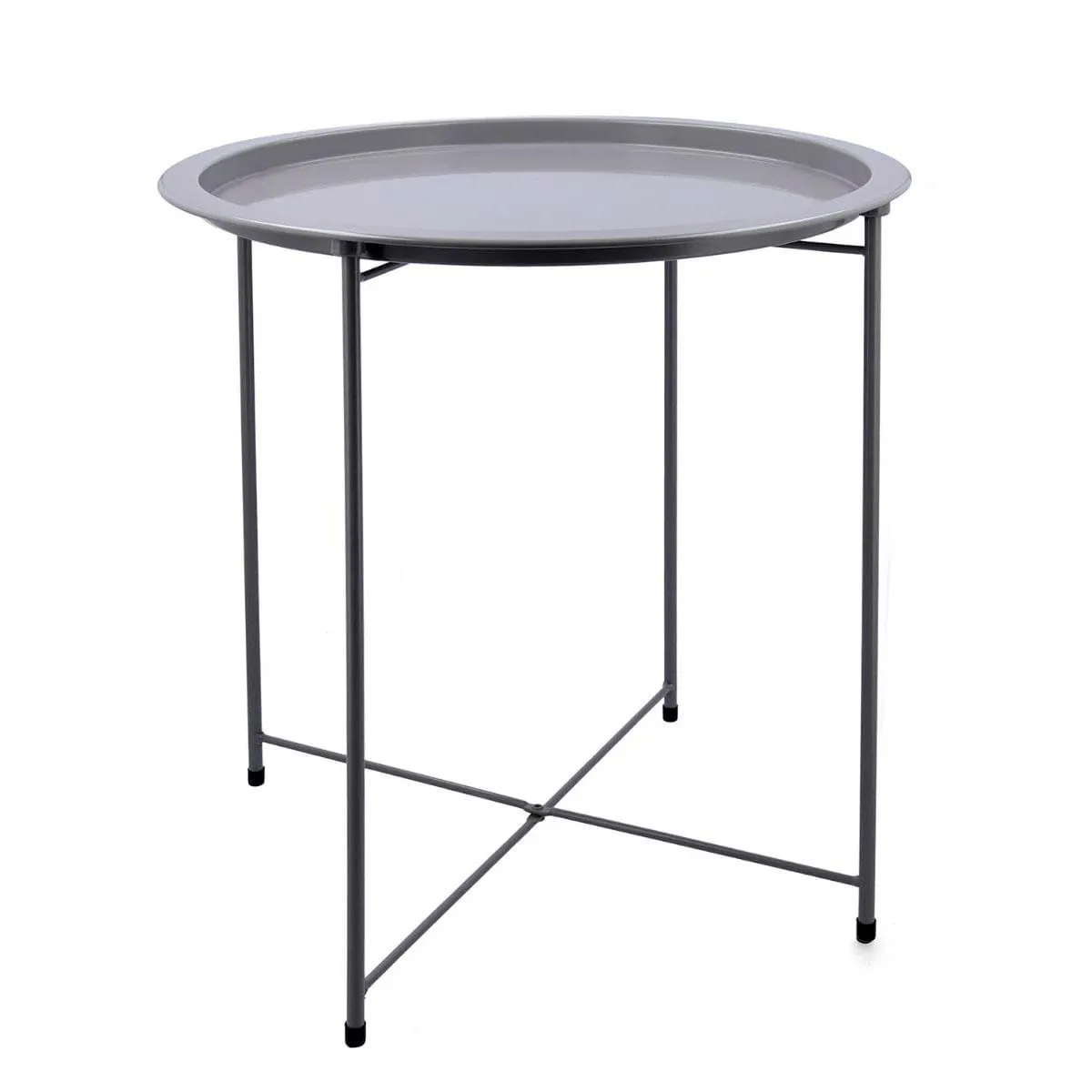 Mesa auxiliar MOA Vinthera acero Ø46,8x50,2 cm