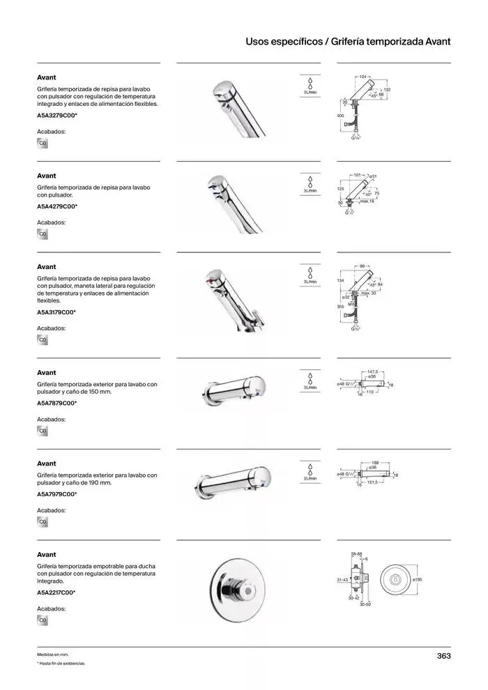 Catálogo de Colecciones de Baño, Muebles y Accesorios 9 de enero al 31 de diciembre 2025 - Página 365