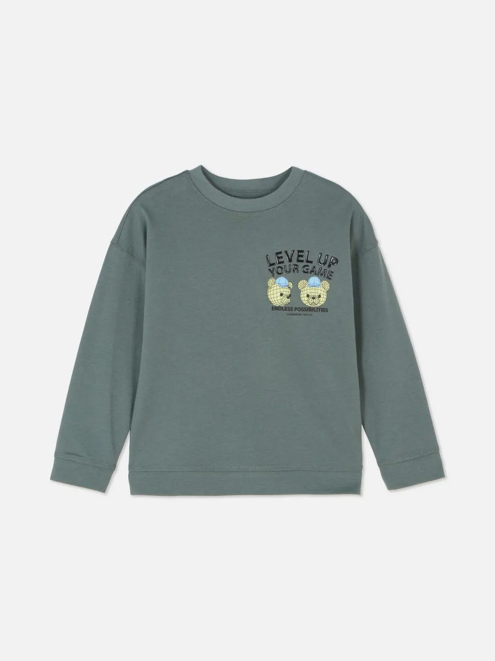 Camiseta de manga larga con oso