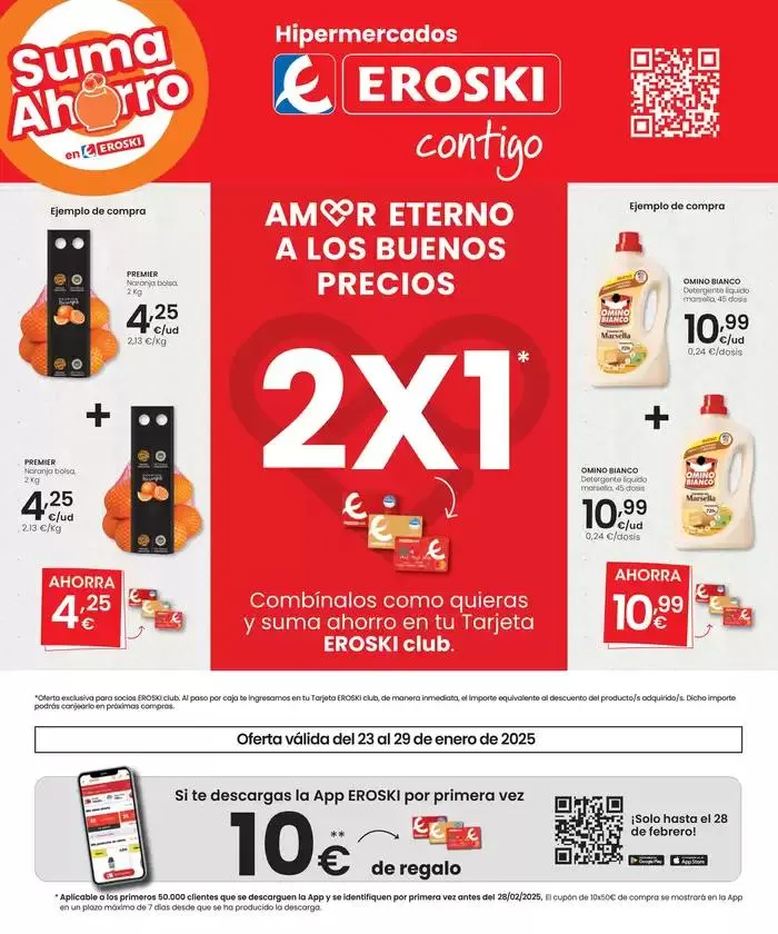 Catálogo de Amor eterno por los buenos precios: 2x1 23 de enero al 29 de enero 2025 - Página 1