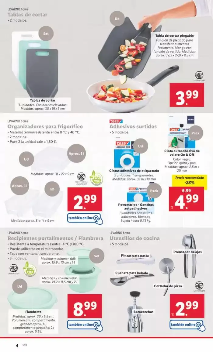 Catálogo de ¡Bazar Lidl! Ofertas válidas del 14/04 al 20/04 14 de abril al 20 de abril 2025 - Página 4