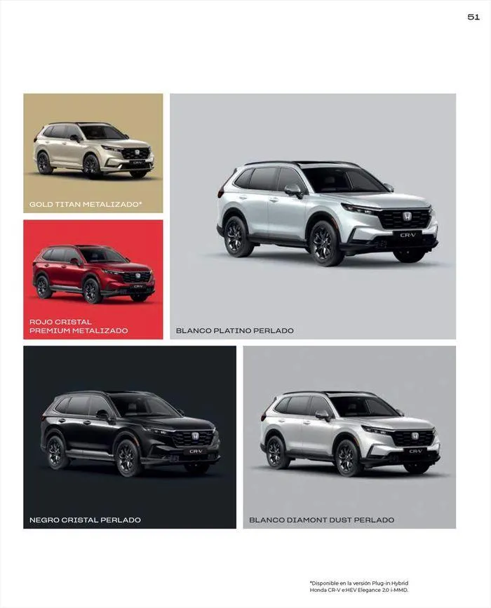 Catálogo de Honda CR-V e:HEV &amp; e:PHEV 9 de agosto al 30 de junio 2025 - Página 51