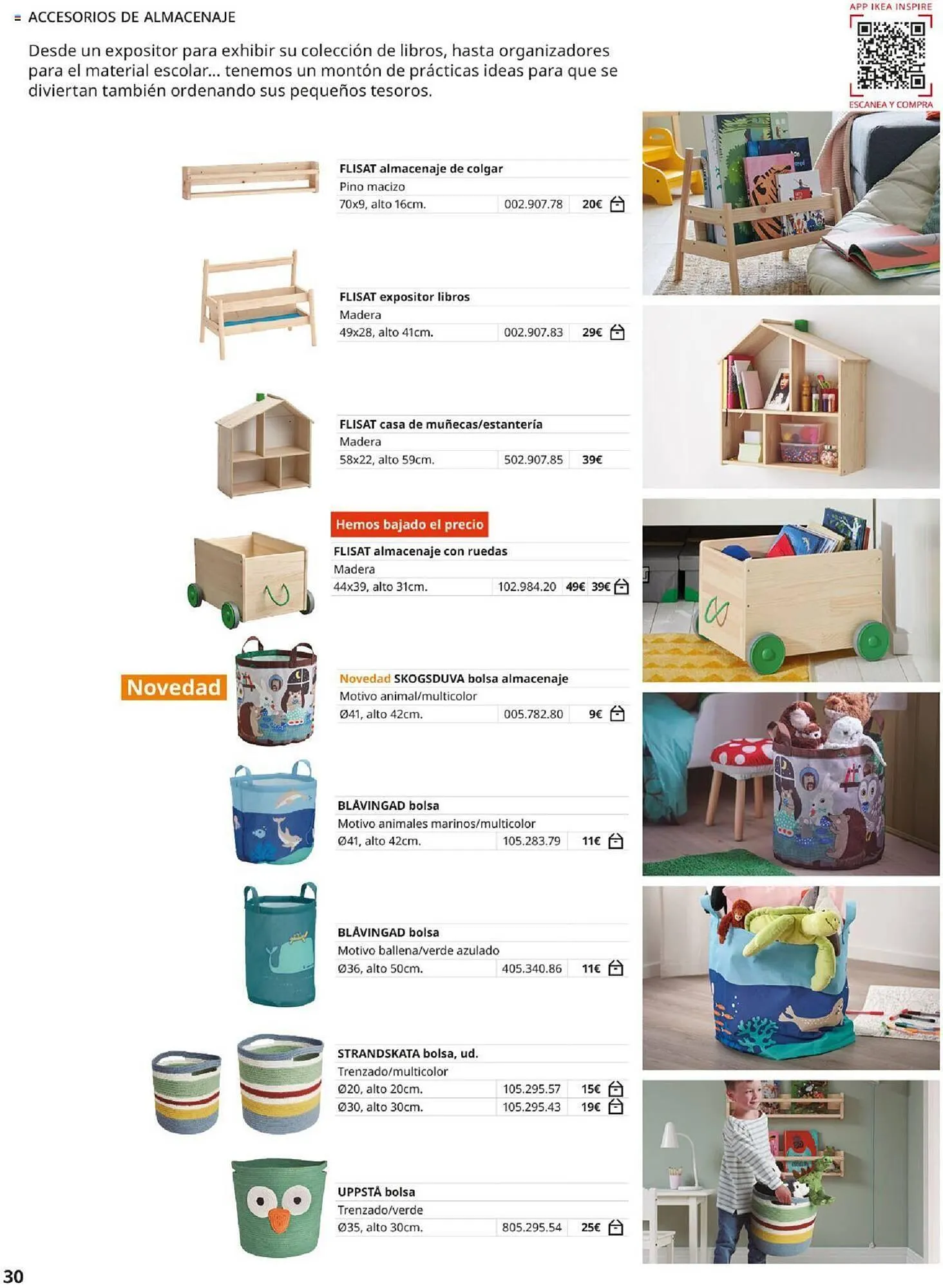 Catálogo de Folleto Almacenaje Infantil IKEA 18 de septiembre al 31 de enero 2025 - Página 30