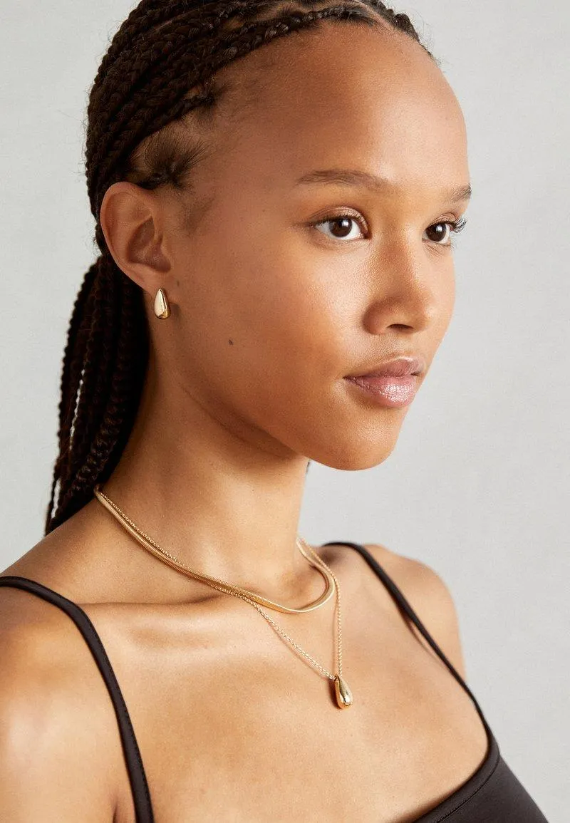 SET - Øredobber - gold-coloured