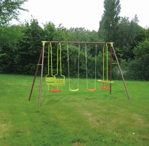 Columpio metálico 6 plazas