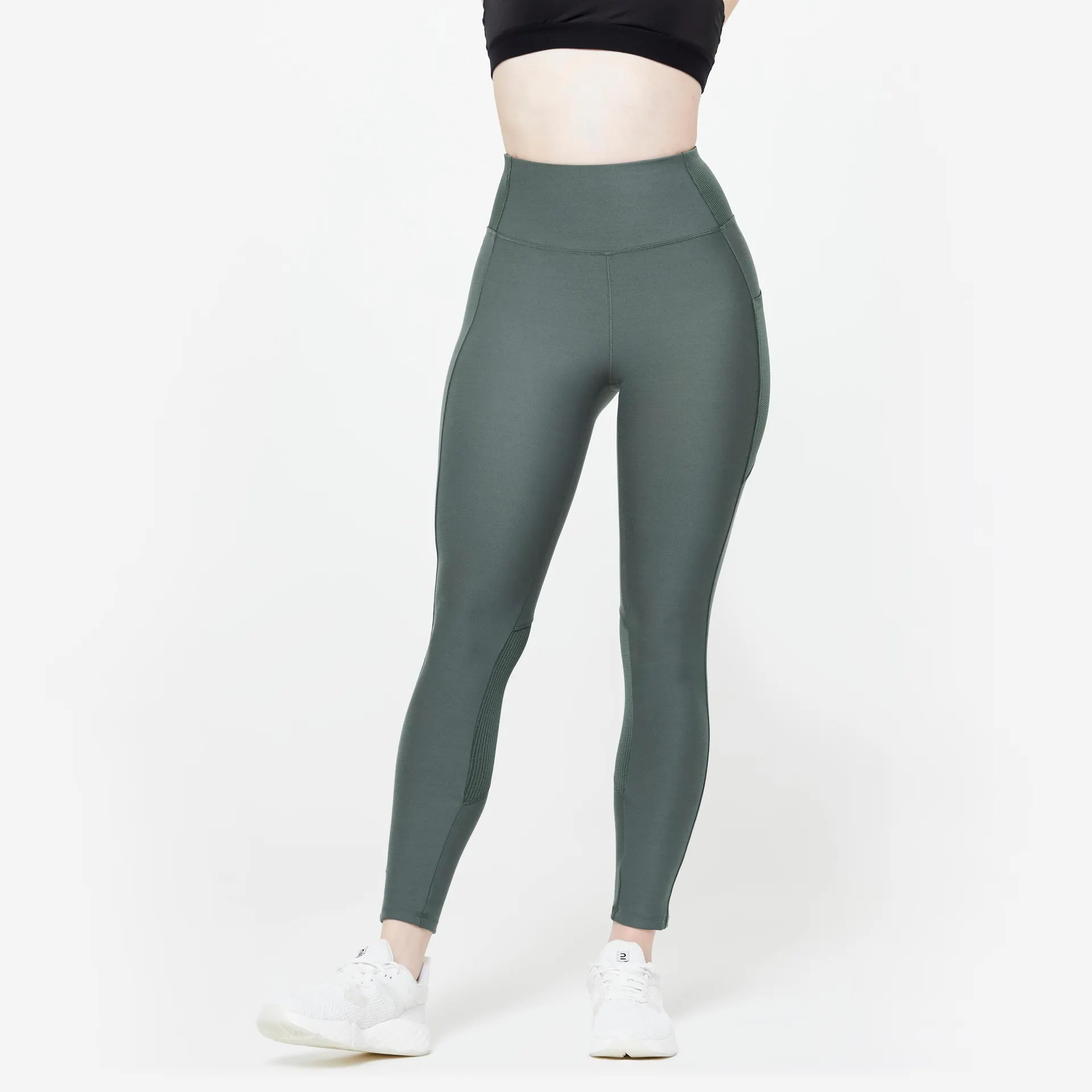 Leggings Fitness Mujer Verde-Verde Sorbete Bolsillo Teléfono