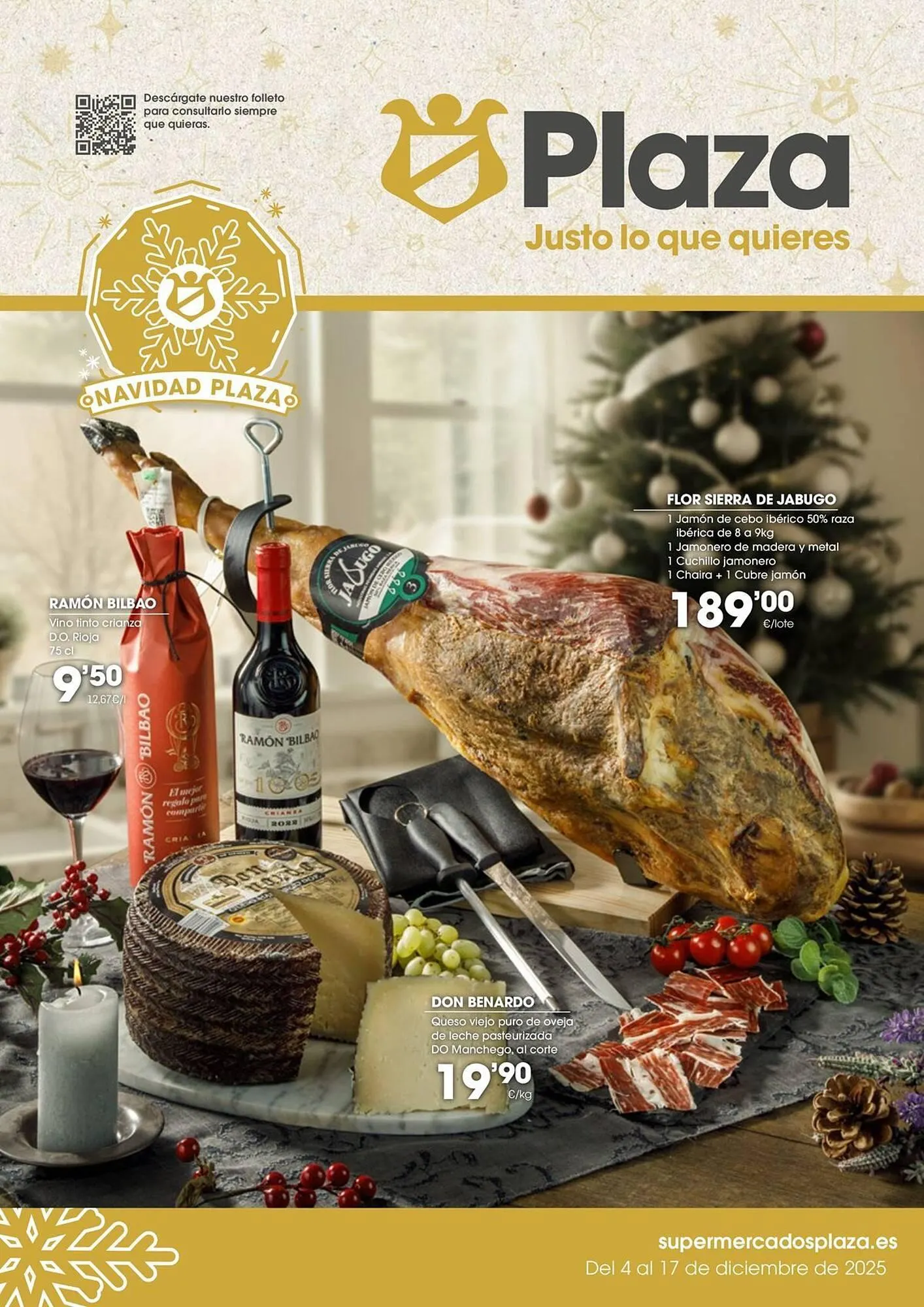 Catálogo de Folleto Supermercados Plaza 4 de diciembre al 17 de diciembre 2025 - Página 1