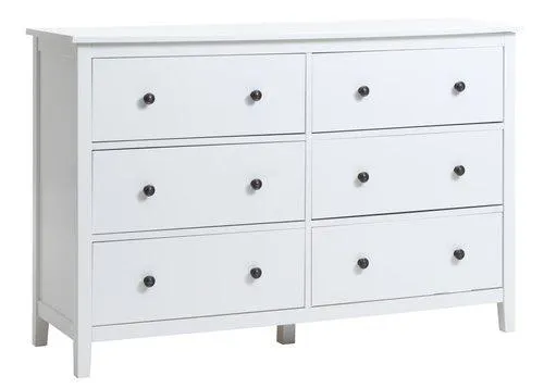Cómoda NORDBY 3+3 cajones blanco