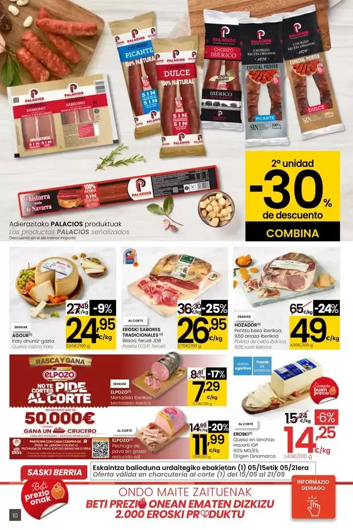 Catálogo de AUKERA OFERTA EROSKI CENTER 15 de mayo al 28 de mayo 2025 - Página 10