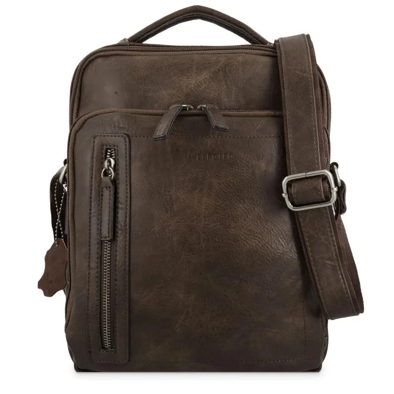 Bolso bandolera grande hombre en color marrón - Verota