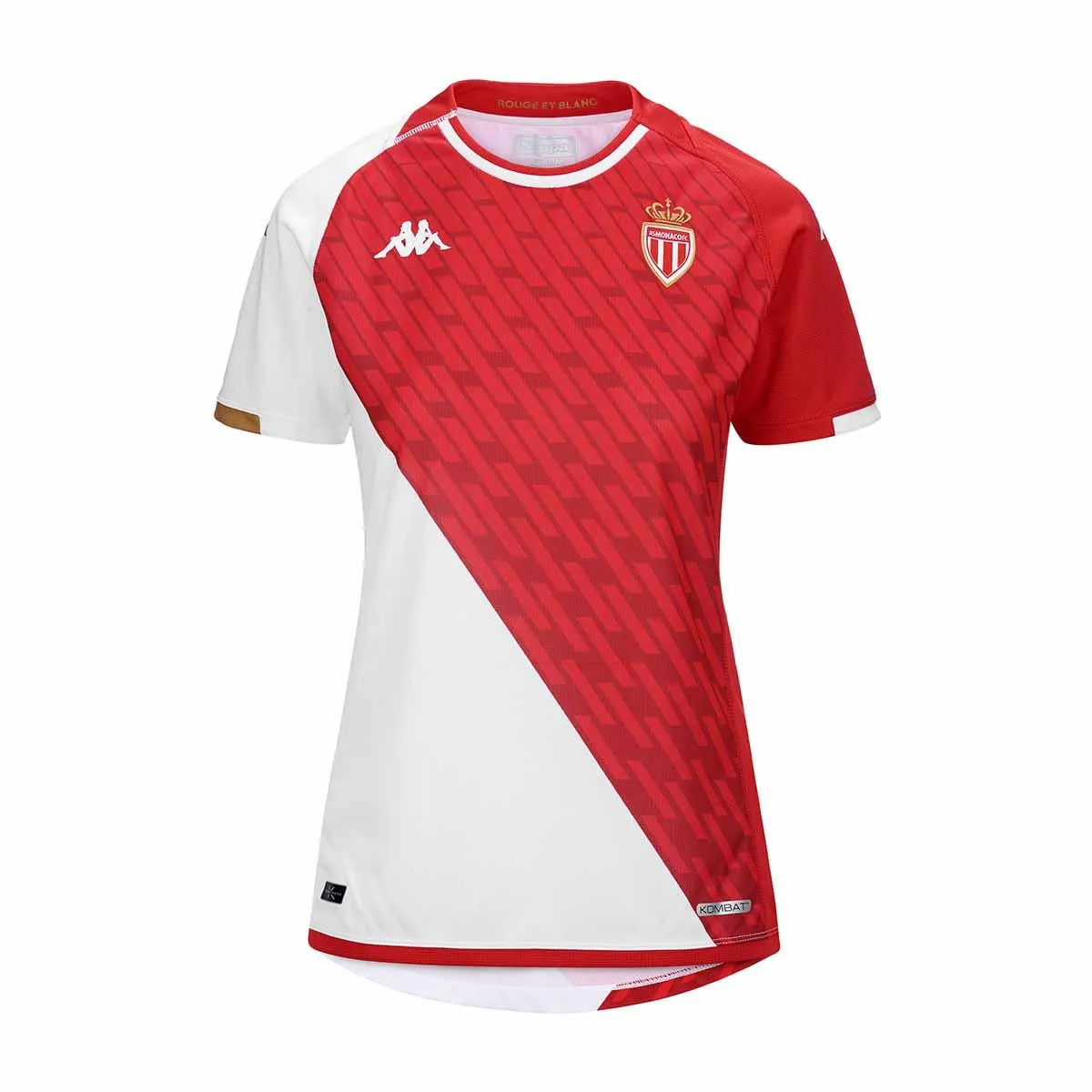 Camiseta de Juego Kombat Lady AS Monaco Home 23/24 Rojo Mujer