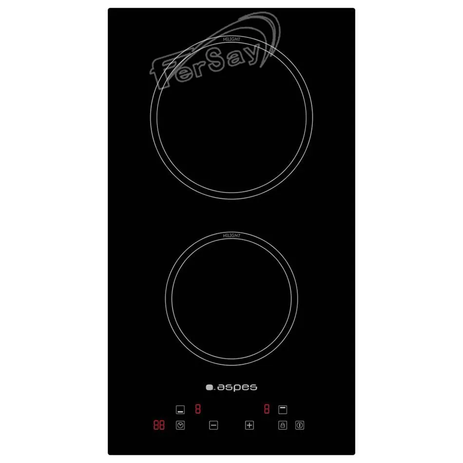 Vitroceramica radiante Aspes 2 fuegos