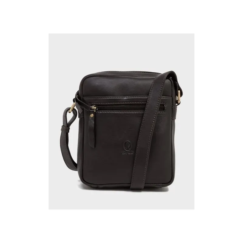 Bolso Bandolera hombre en piel vacuno color marrón - Roma