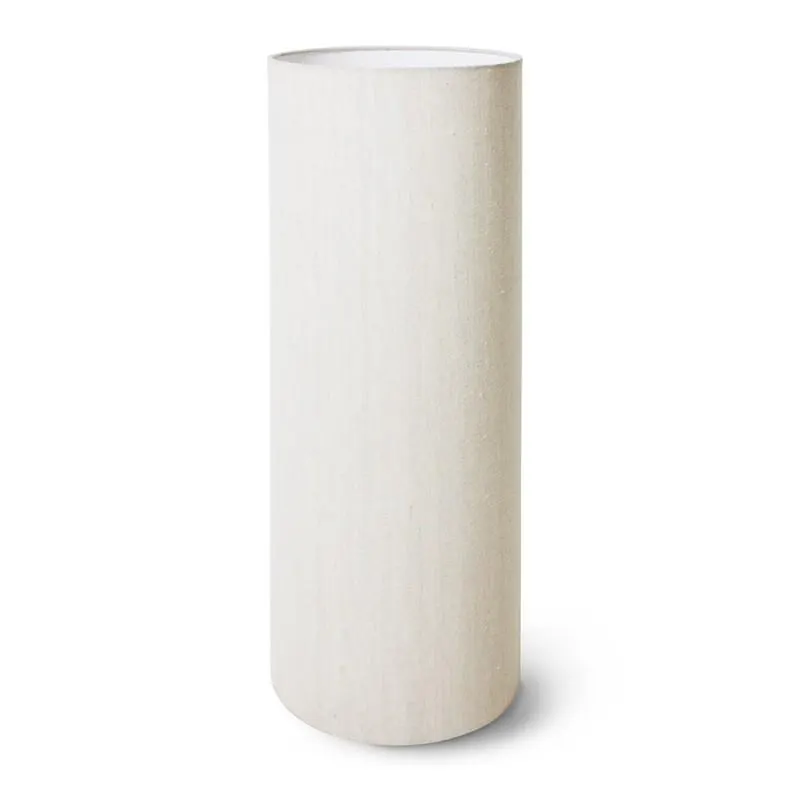 Cream linen lampshade, ø33x82