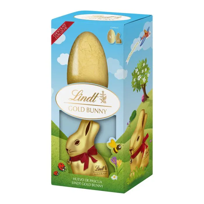 Gold Bunny y Huevo Leche 195g