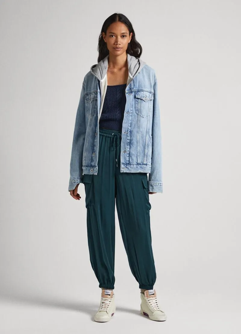 PANTALONES CARGO SATÉN