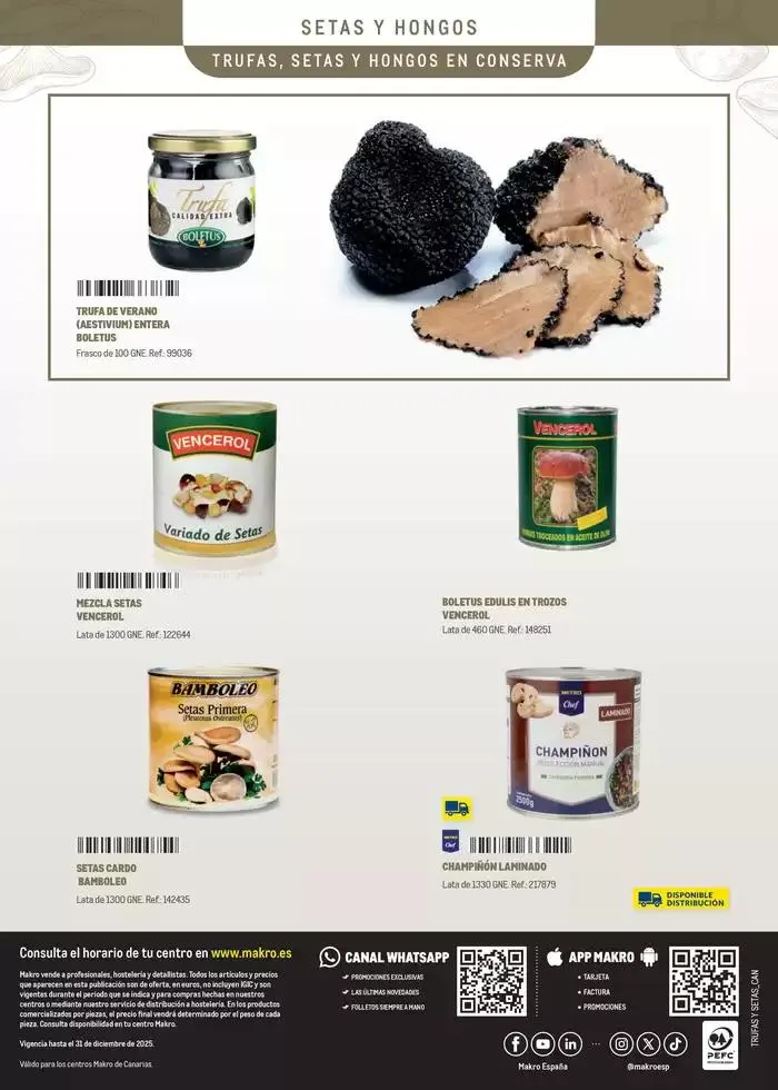 Catálogo de TRUFAS Y SETAS - CANARIAS 4 de marzo al 31 de diciembre 2025 - Página 16