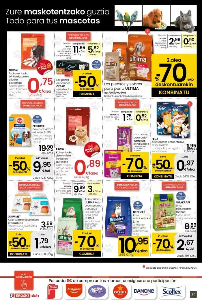 Catálogo de AUKERA OFERTA HIPERMERKATUAK EROSKI 10 de abril al 29 de abril 2025 - Página 39