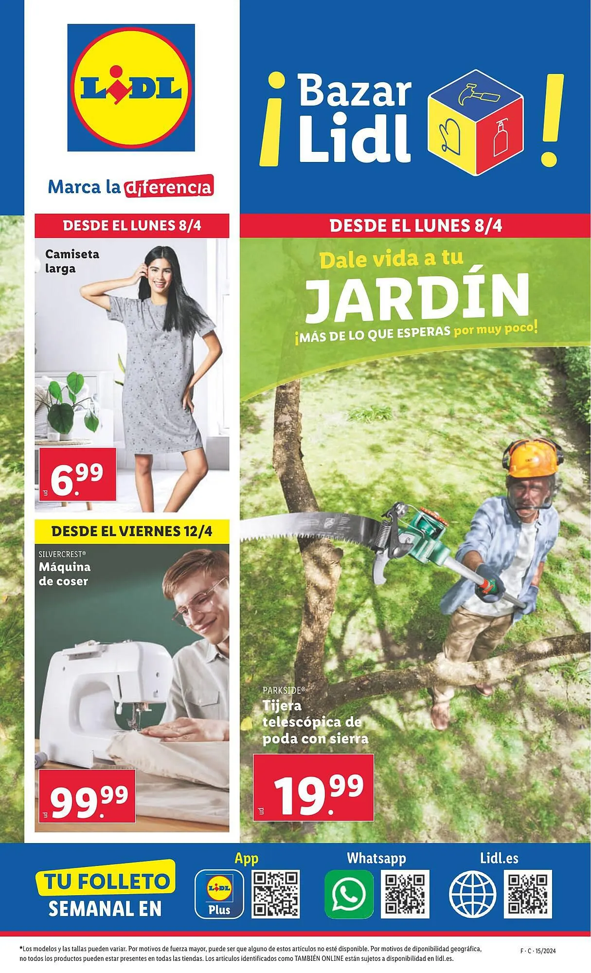 Catálogo de Folleto Lidl 8 de abril al 14 de abril 2024 - Página 1