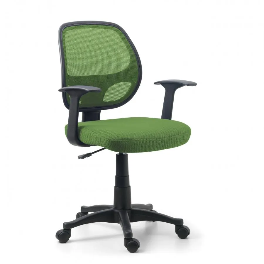 Silla infantil One, respaldo de red, basculante, red - Verde