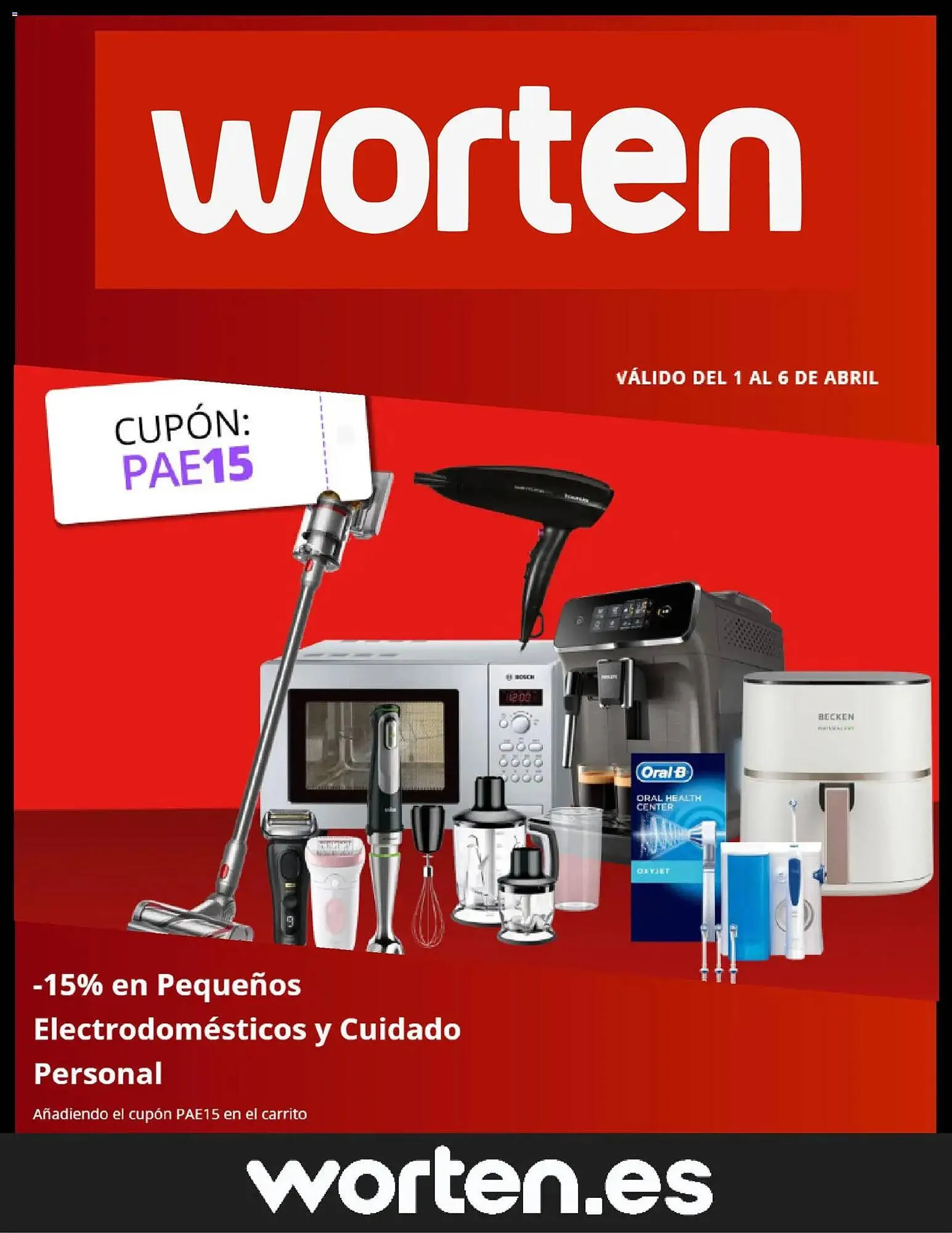 Catálogo de Folleto Worten 1 de abril al 6 de abril 2026 - Página 1