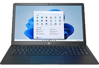 Portátil - Netbook Pro PRIXTON, 15,6 ", Full-HD, Intel Celeron N4020, 4 GB, 128 GB, UHD Intel 600, Windows 10 Pro Negro